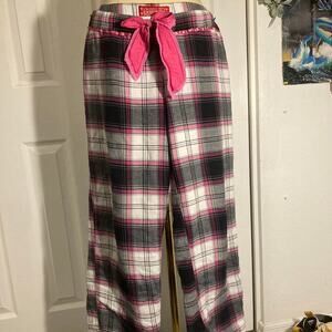 Y2k pink plaid loungewear pants